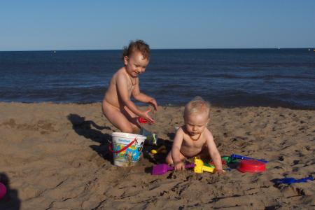 A la plage...